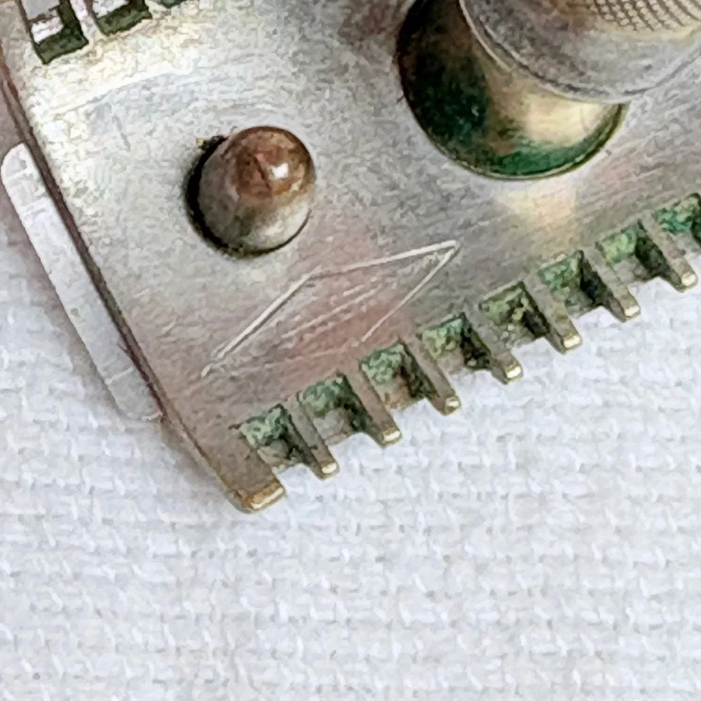 Vintage Gillette Safety Razor Open Comb Brass Ball End Double Sided Made in USA